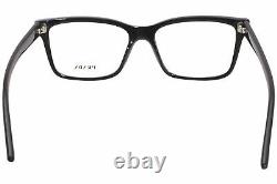 Prada VPR17V 1AB-1O1 Eyeglasses Women's Black/Silver Full Rim Optical Frame 54mm