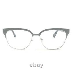 Prada VPR54S UFH-1O1 Eyeglasses Sunglasses Frames Cat Eye Silver Black Half Rim
