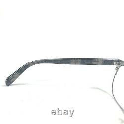 Prada VPR54S UFH-1O1 Eyeglasses Sunglasses Frames Cat Eye Silver Black Half Rim
