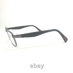 Prada VPS51G 5AV-1O1 Sunglasses Eyeglasses Frames Square Full Rim Silver Black