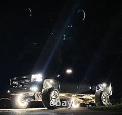 Pure White Double Row LED Wheel Rim Lights 17.5 for Truck LED Underneath Lights
