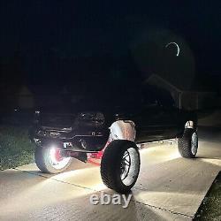 Pure White Double Row LED Wheel Rim Lights 17.5 for Truck LED Underneath Lights
