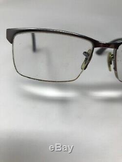 RAY-BAN RB8411 2714 Eyeglasses Frame Half Rim 54-17-140 Silver/Carbon FW99