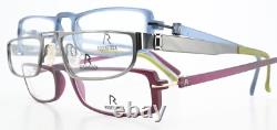 RODENSTOCK Glasses 3 Piece Lot Rectangle Metal Acetate Blue Red Silver Germany
