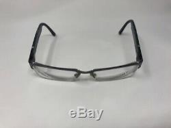 RUSSELL SIMMONS PARKER Eyeglasses Frame Half Rim 57-18-150 Silver/Black BQ64