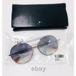 Rag & Bone Womens Silver tone Rim 59mm Round Frame Sunglasses 100% UV NWT