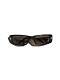 Rare Y2k Vintage Cyber Wrap Authentic Chanel Brown And Silver Sunglasses