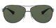 Ray-ban 0rb3386 Sunglasses Men Silver Aviator 63mm New 100% Authentic