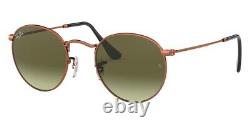 Ray-Ban 0RB3447 Sunglasses Men Silver Round 47mm New & Authentic
