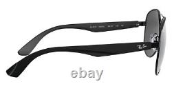 Ray-Ban 0RB3523 Sunglasses Men Black Aviator 59mm New & Authentic