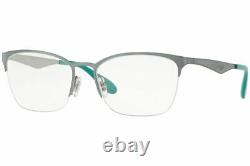 Ray Ban Designer Reading Eye Glasses RX6345-2919-54 Silver/Light Green 54mm