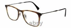 Ray Ban Designer Reading Glasses Glossy Havana Tortoise/Silver RB7086-2012-51 mm