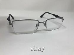 Ray Ban Eyeglasses Frame RB6285 2502 53-18-140 Silver Black Half Rim 587