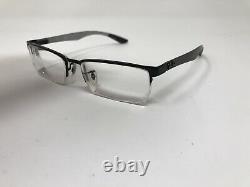 Ray Ban Eyeglasses Frame RB8412 2503 54-17-145 Carbon Fiber Black Half Rim GM74