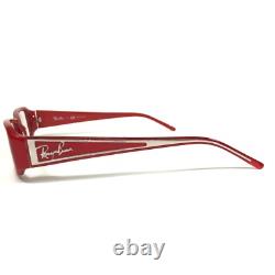 Ray-Ban Eyeglasses Frames RB 5148 2342 Red Silver Rectangular Full Rim 51-17-140