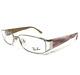 Ray-ban Eyeglasses Frames Rb6157 2501 Silver Brown Pink Horn Wire Rim 53-16-130