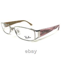 Ray-Ban Eyeglasses Frames RB6157 2501 Silver Brown Pink Horn Wire Rim 53-16-130