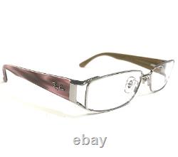 Ray-Ban Eyeglasses Frames RB6157 2501 Silver Brown Pink Horn Wire Rim 53-16-130