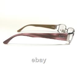 Ray-Ban Eyeglasses Frames RB6157 2501 Silver Brown Pink Horn Wire Rim 53-16-130