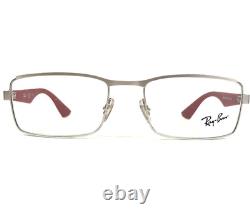 Ray-Ban Eyeglasses Frames RB6332 2538 Red Silver Rectangular Full Rim 53-18-140