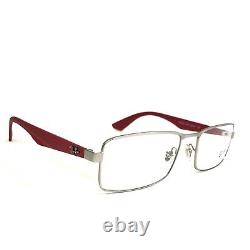 Ray-Ban Eyeglasses Frames RB6332 2538 Red Silver Rectangular Full Rim 53-18-140