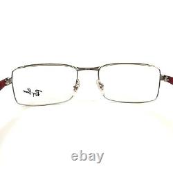 Ray-Ban Eyeglasses Frames RB6332 2538 Red Silver Rectangular Full Rim 53-18-140