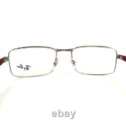 Ray-Ban Eyeglasses Frames RB6332 2538 Red Silver Rectangular Full Rim 53-18-140