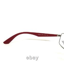 Ray-Ban Eyeglasses Frames RB6332 2538 Red Silver Rectangular Full Rim 53-18-140
