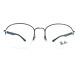 Ray-ban Eyeglasses Frames Rb6487 3145 Blue Silver Round Half Rim 52-20-145