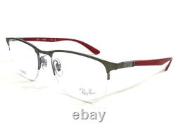 Ray-Ban Eyeglasses Frames RB6513 3135 LITEFORCE Red Silver Half Rim 55-20-145