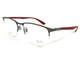 Ray-ban Eyeglasses Frames Rb6513 3135 Liteforce Red Silver Half Rim 55-20-145