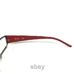 Ray-Ban Eyeglasses Frames RB8584 1000 Grey Silver Red Rectangular Logo 51-16-140