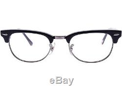 Ray Ban Eyeglasses RB 5154 5649 Black Silver Oval Horn Rim Frame 4921 140
