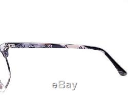 Ray Ban Eyeglasses RB 5154 5649 Black Silver Oval Horn Rim Frame 4921 140