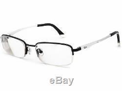 Ray Ban Eyeglasses RB 6133 2672 Black/Silver Half Rim Metal Frame 5119 140