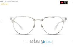 Ray-Ban Eyeglasses RB 6396 2936 Clear&Silver Horn Rim Frame 51 19 140