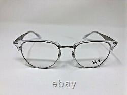 Ray-Ban Eyeglasses RB 6396 2936 Clear/Silver Horn Rim Frame 5119 140 -242