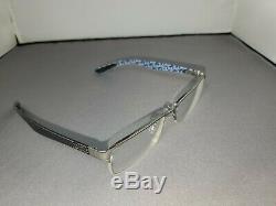 Ray Ban Eyeglasses RB 8412 2502 Carbon Fiber Silver Half Rim Frame 5417 145