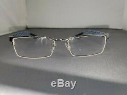 Ray Ban Eyeglasses RB 8412 2502 Carbon Fiber Silver Half Rim Frame 5417 145