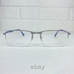 Ray-Ban Eyeglasses RB 8721 1164 LightRay Silver/Blue Half Rim Italy 12266