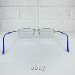 Ray-Ban Eyeglasses RB 8721 1164 LightRay Silver/Blue Half Rim Italy 12266