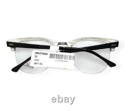 Ray-Ban Half Rim Eyeglasses Glasses RB3716VM 2861 Shiny Black Silver 50mm withcase