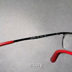 Ray Ban Mens Black Red Half Rim Eyeglasses Frames With Case RB 6439D 55/17/145
