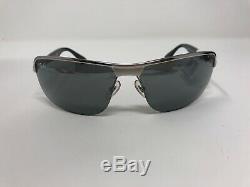 Ray Ban RB 3510 003/6G Sunglasses Frames 65/13 3N Silver Black Half Rim MS82