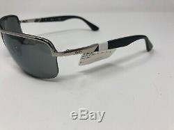 Ray Ban RB 3510 003/6G Sunglasses Frames 65/13 3N Silver Black Half Rim MS82