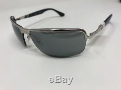 Ray Ban RB 3510 003/6G Sunglasses Frames 65/13 3N Silver Black Half Rim MS82