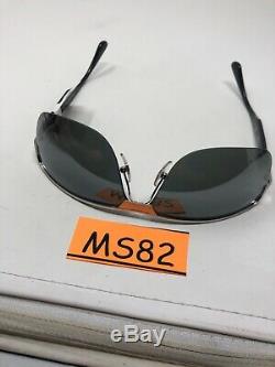 Ray Ban RB 3510 003/6G Sunglasses Frames 65/13 3N Silver Black Half Rim MS82