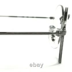Ray-Ban RB 3547V 2502 Eyeglasses Frames Silver Round Oval Full Rim 48-21-145 2