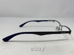Ray Ban RB 8411 2713 52-17-140 Brown/Silver Half Rim Eyeglasses Frame -W13