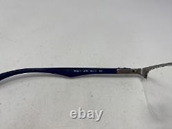 Ray Ban RB 8411 2713 52-17-140 Brown/Silver Half Rim Eyeglasses Frame -W13